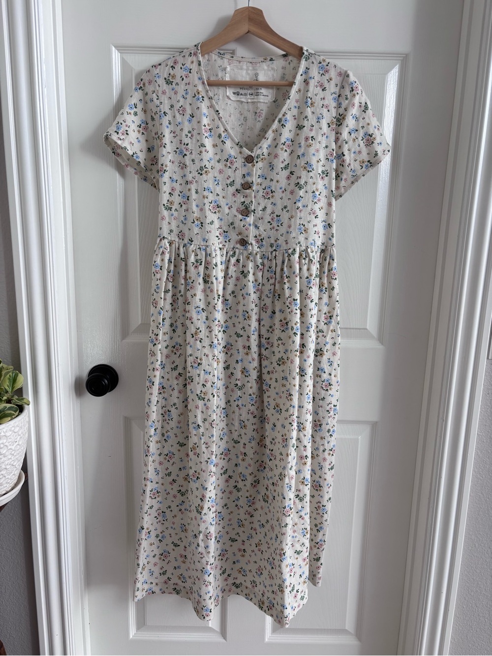 New notPERFECTLINEN Mama Dress in Antique Petals